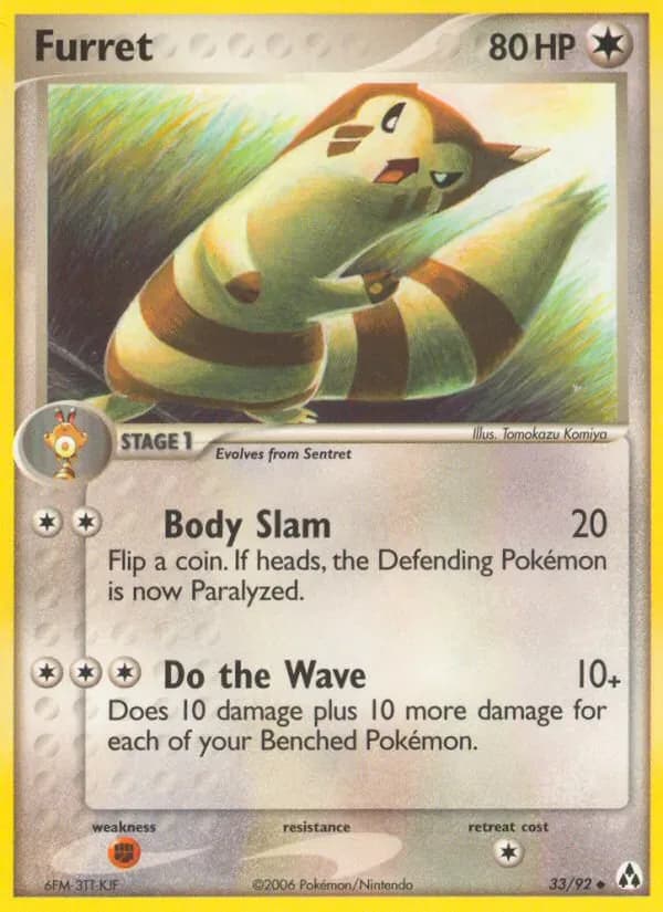 Furret 33/92 from EX Legend Maker