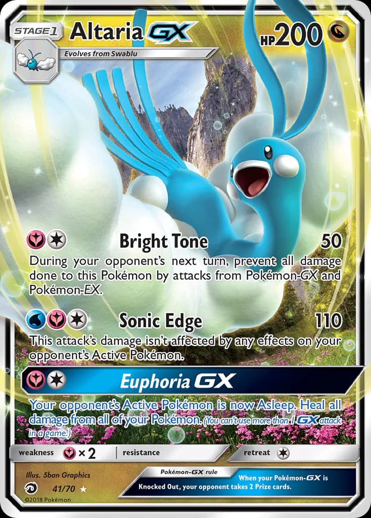Altaria GX 41/70 from Dragon Majesty