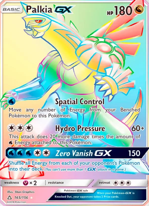 Palkia GX 165/156 from Ultra Prism