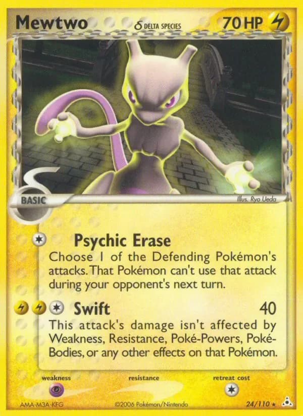 Mewtwo δ 24/110 from EX Holon Phantoms