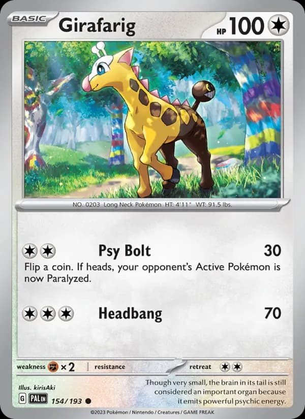 Girafarig 154/193 from Paldea Evolved