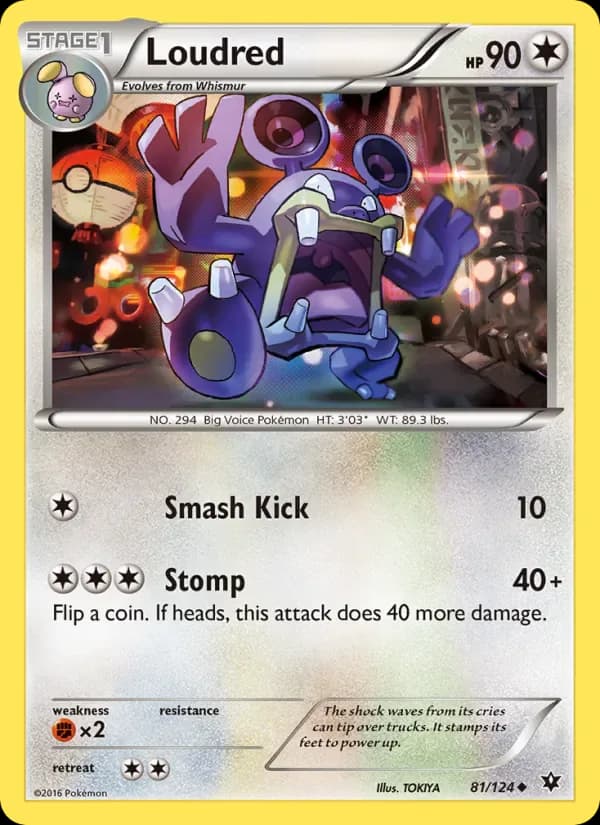 Loudred 81/124 from Fates Collide