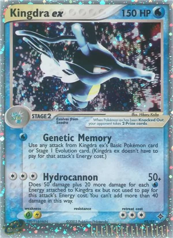Kingdra ex 92/97 from EX Dragon