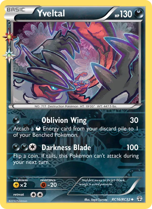 Yveltal RC16/RC32 from Generations