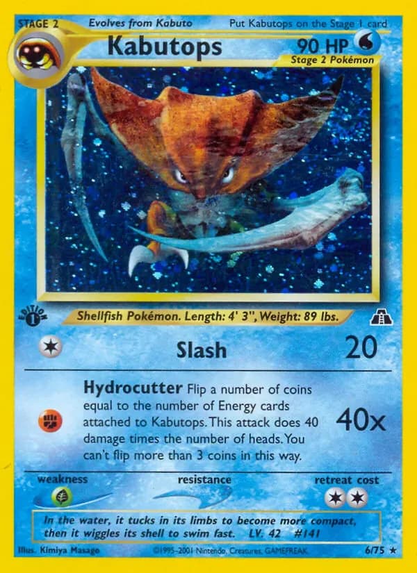 Kabutops 6/75 from Neo Discovery