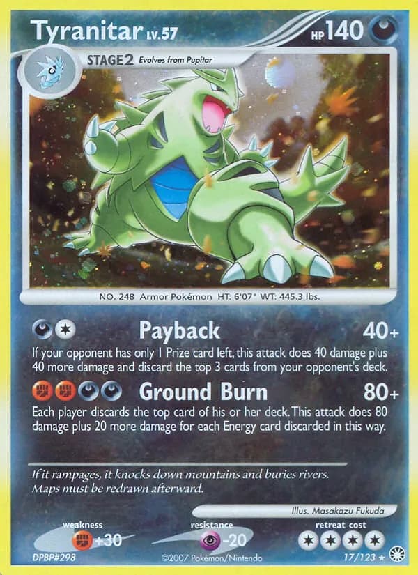 Tyranitar 17/123 from Mysterious Treasures