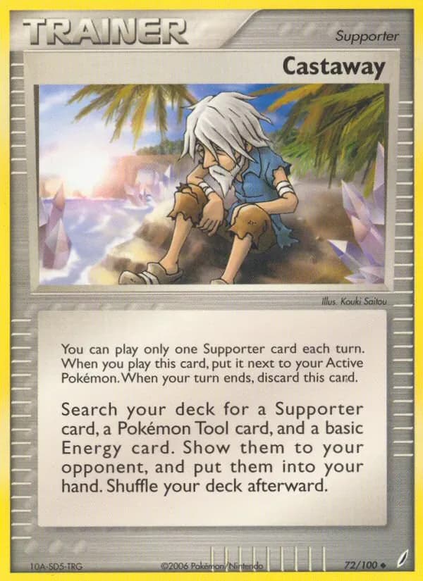 Castaway 72/100 from EX Crystal Guardians