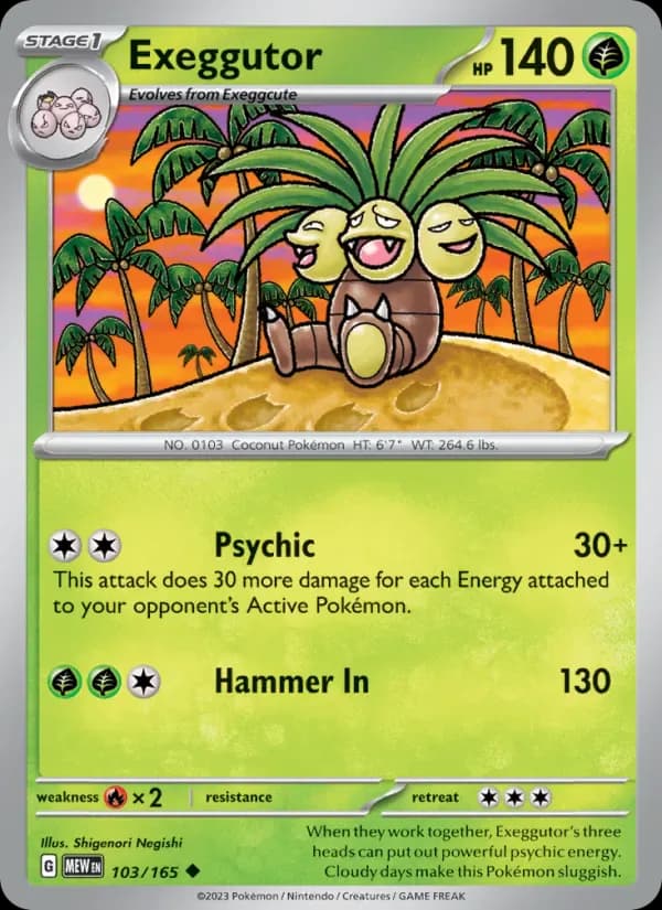 Exeggutor 103/165 from Pokemon 151