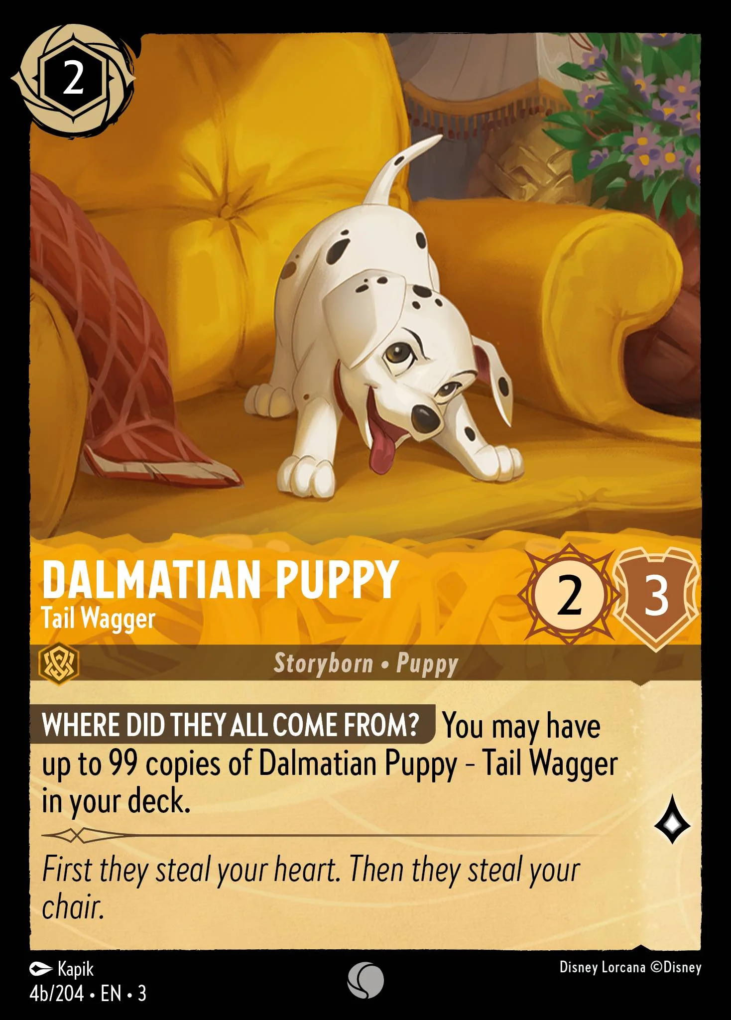 Dalmatian Puppy - Tail Wagger 4b/204 from Into the Inklands