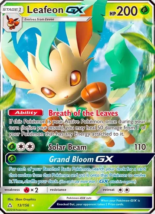 Leafeon GX 13/156 from Ultra Prism