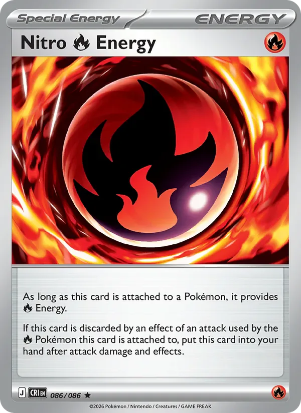 Nitro Fire Energy 086/86 from Chaos Rising