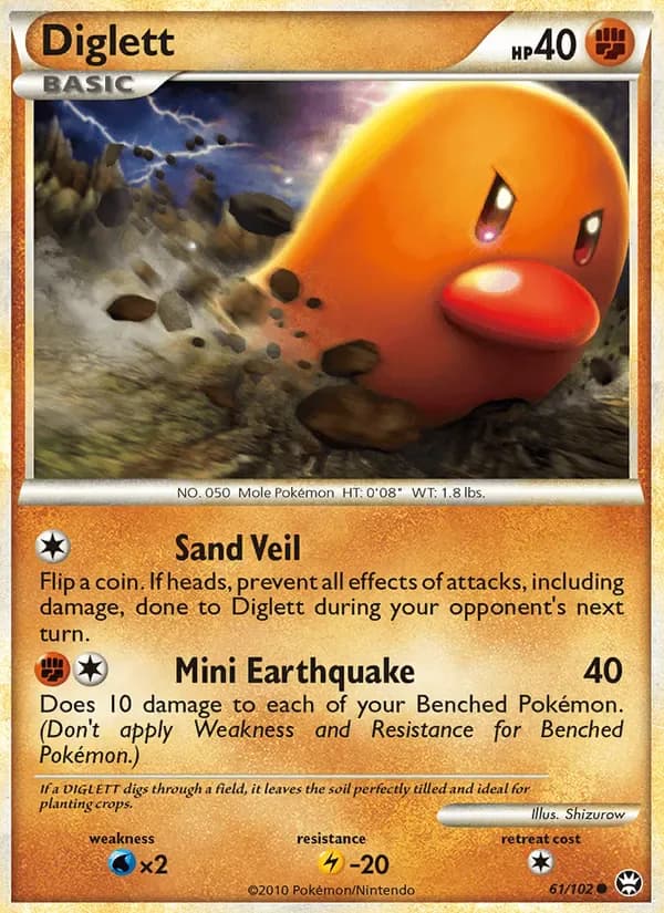 Diglett 61/102 from Triumphant