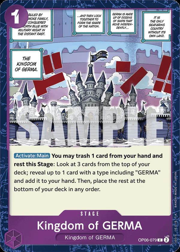 Kingdom of GERMA OP06-079 Official alternate printing 2