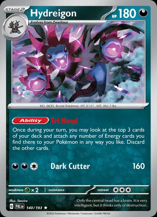 Hydreigon 140/193 from Paldea Evolved