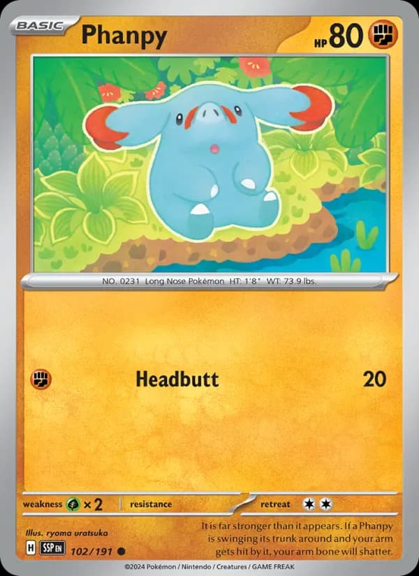 Phanpy 102/191 from Surging Sparks