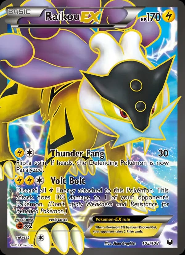 Raikou-EX 105/108 from Dark Explorers