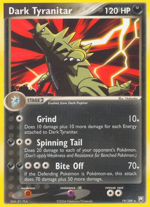 Dark Tyranitar 19/109 from EX Team Rocket Returns
