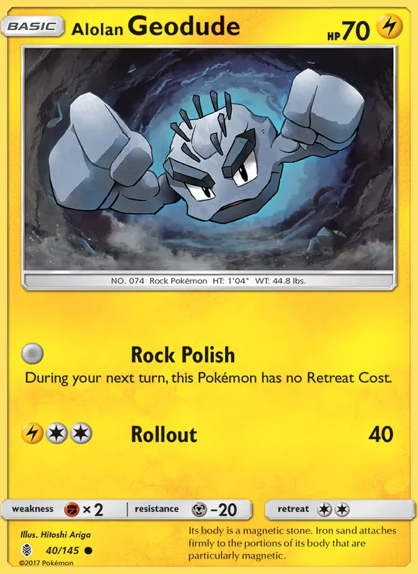 Alolan Geodude 40/145 from Guardians Rising