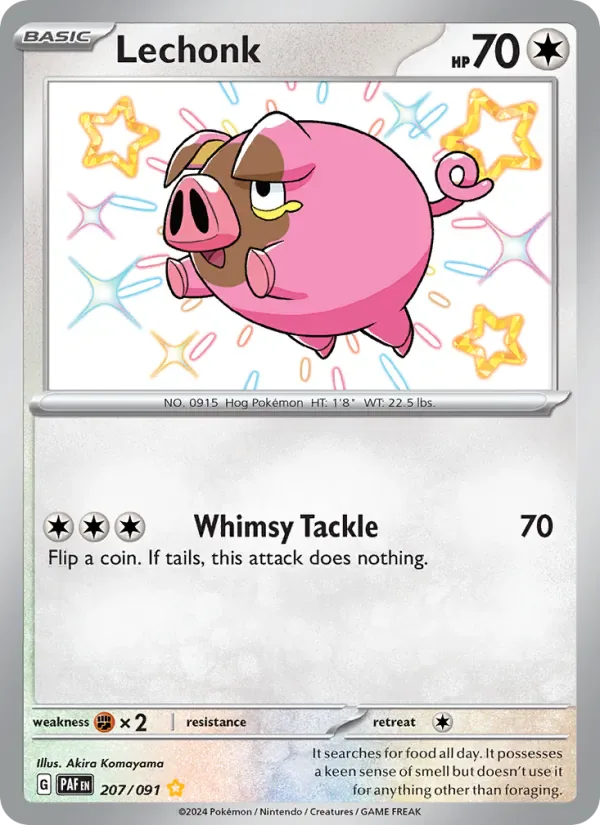Lechonk 207/91 from Paldean Fates