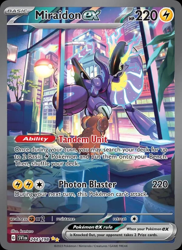 Miraidon ex 244/198 from Scarlet & Violet Base Set