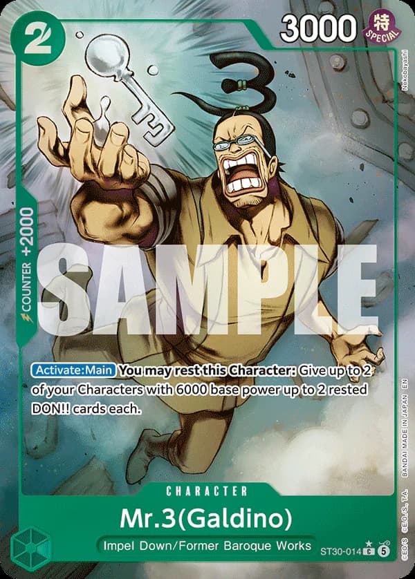 Mr.3(Galdino) ST30-014 Official alternate printing 1