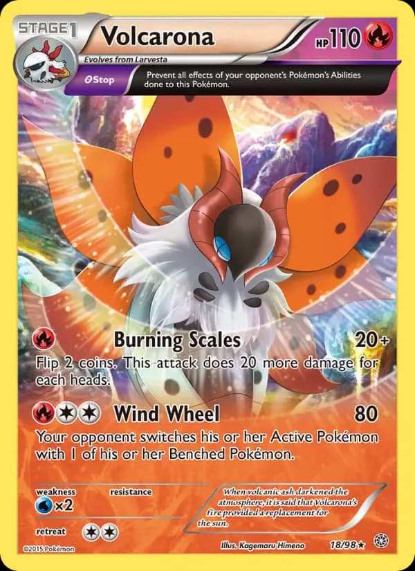 Volcarona 18/98 from Ancient Origins