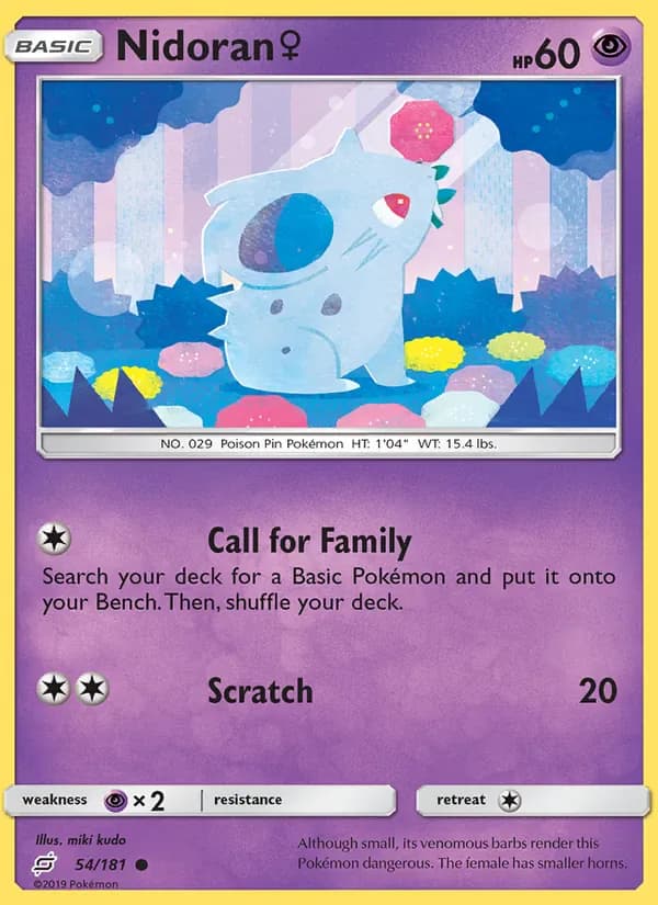 Nidoran♀ 54/181 from Team Up
