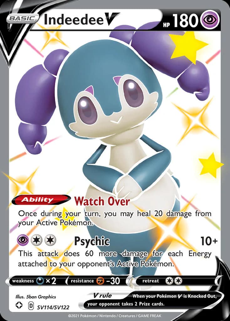 Indeedee V SV114/SV122 from Shining Fates