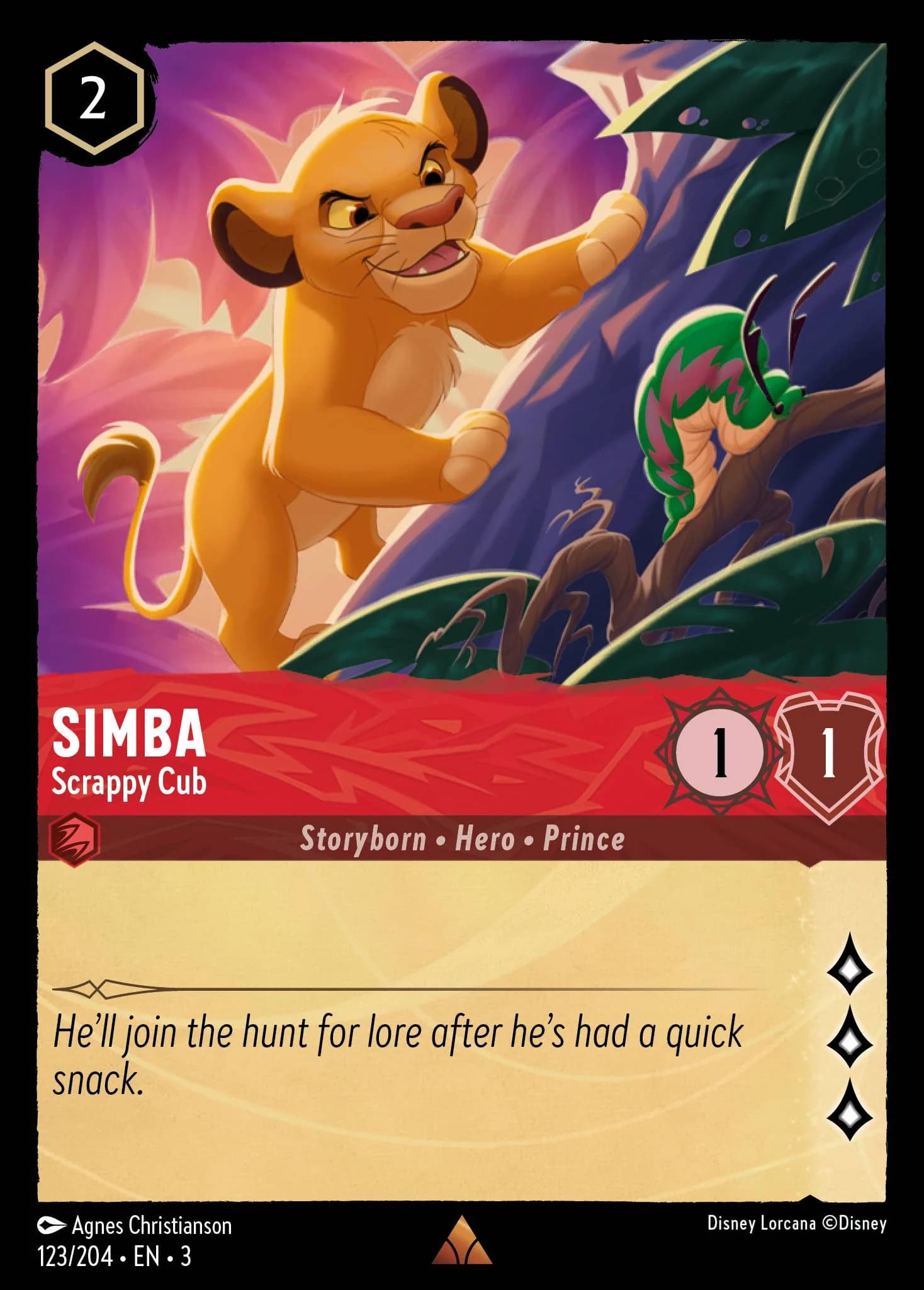 Simba - Scrappy Cub 123/204 from Into the Inklands