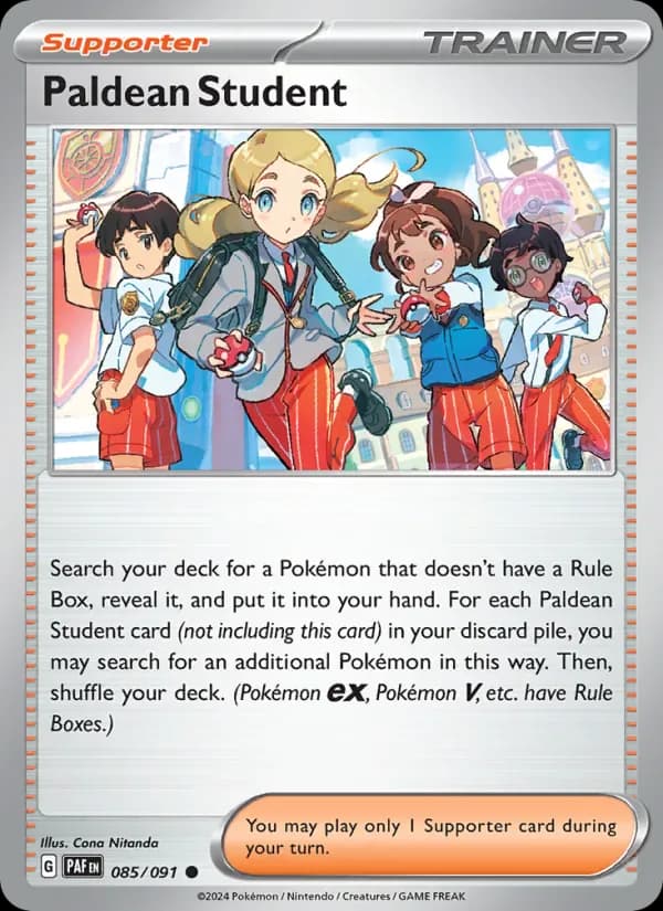 Paldean Student 085/91 from Paldean Fates