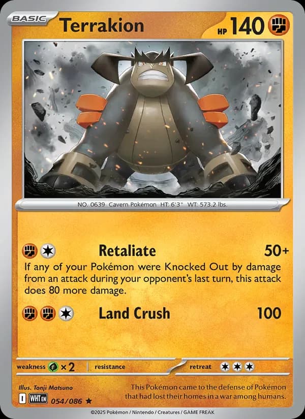 Terrakion 054/86 from White Flare