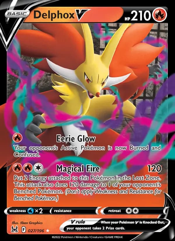 Delphox V 027/196 from Lost Origin