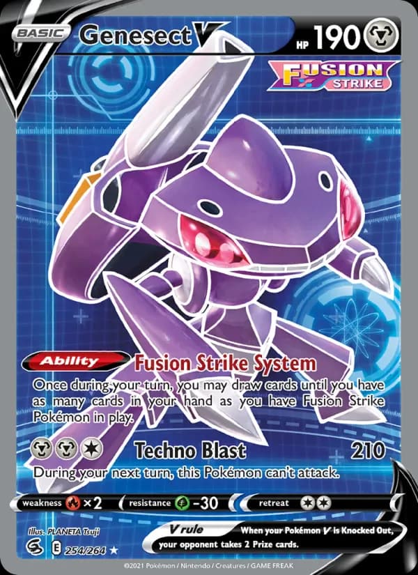 Genesect V 254/264 from Fusion Strike