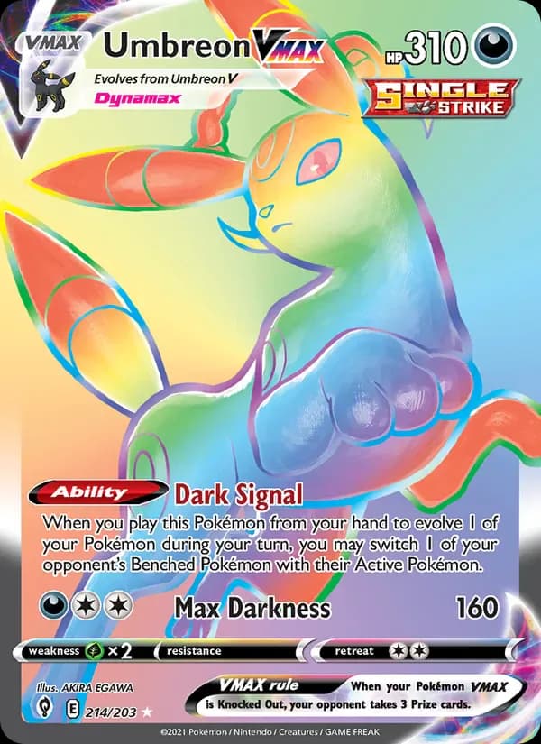 Umbreon VMAX 214/203 from Evolving Skies