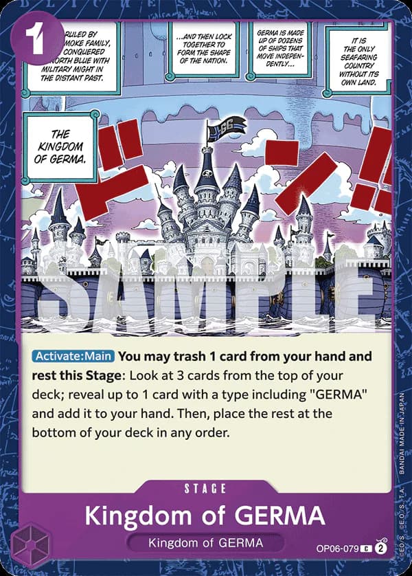Kingdom of GERMA OP06-079 Official alternate printing r1