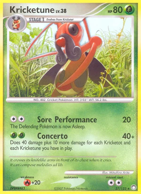 Kricketune 27/123 from Mysterious Treasures