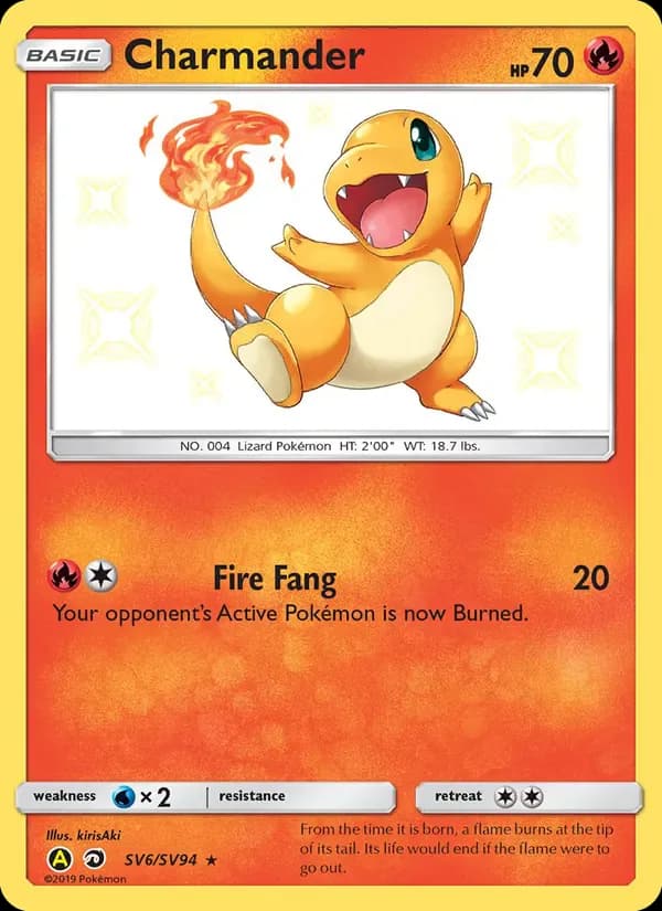 Charmander SV6/SV94 from Hidden Fates