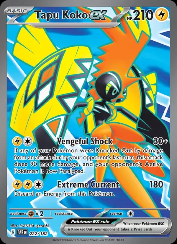 Tapu Koko ex 222/182 from Paradox Rift