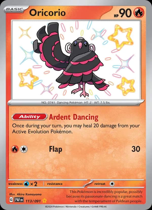Oricorio 113/91 from Paldean Fates