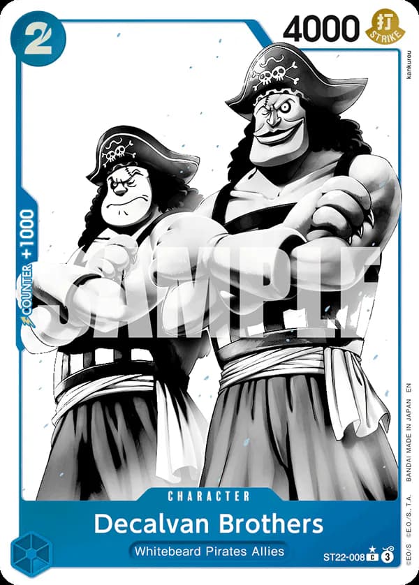 Decalvan Brothers ST22-008 Official alternate printing 1