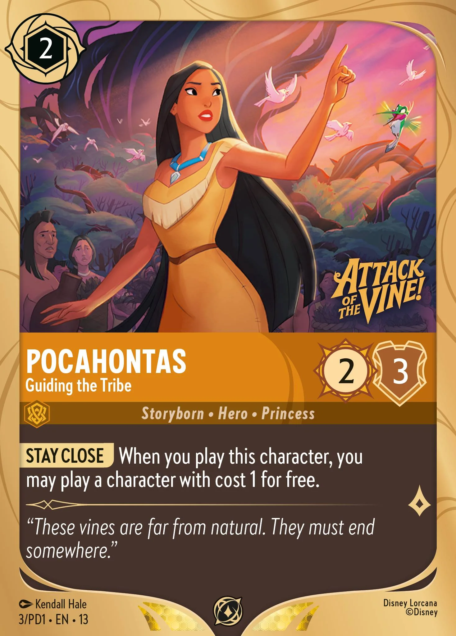 Pocahontas - Guiding the Tribe 3/PD1 from Attack of the Vine!