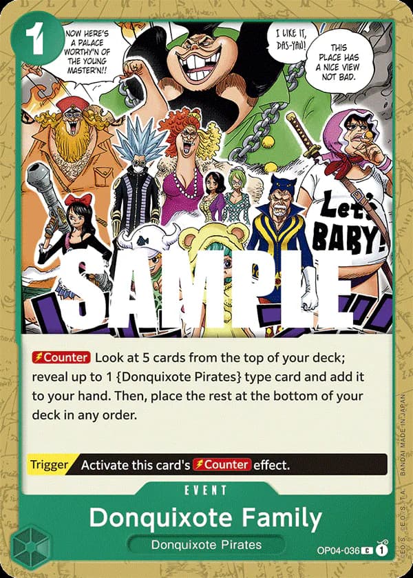 Donquixote Family OP04-036 Standard printing