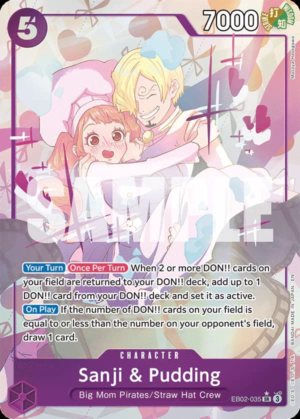 Sanji & Pudding EB02-035 Official alternate printing 1