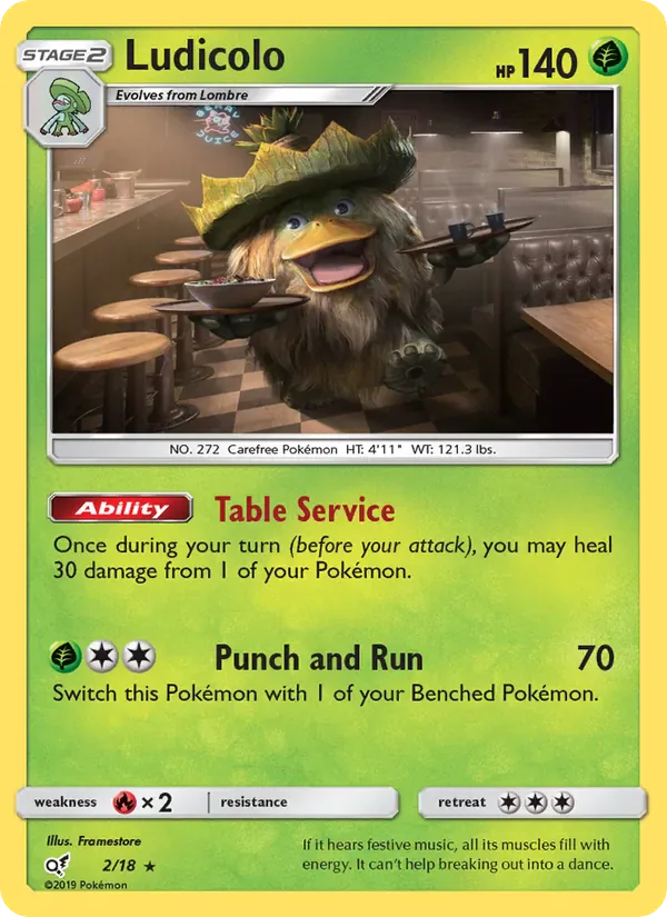 Ludicolo 2/18 from Detective Pikachu