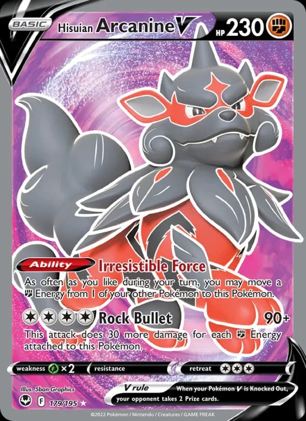 Hisuian Arcanine V 179/195 from Silver Tempest