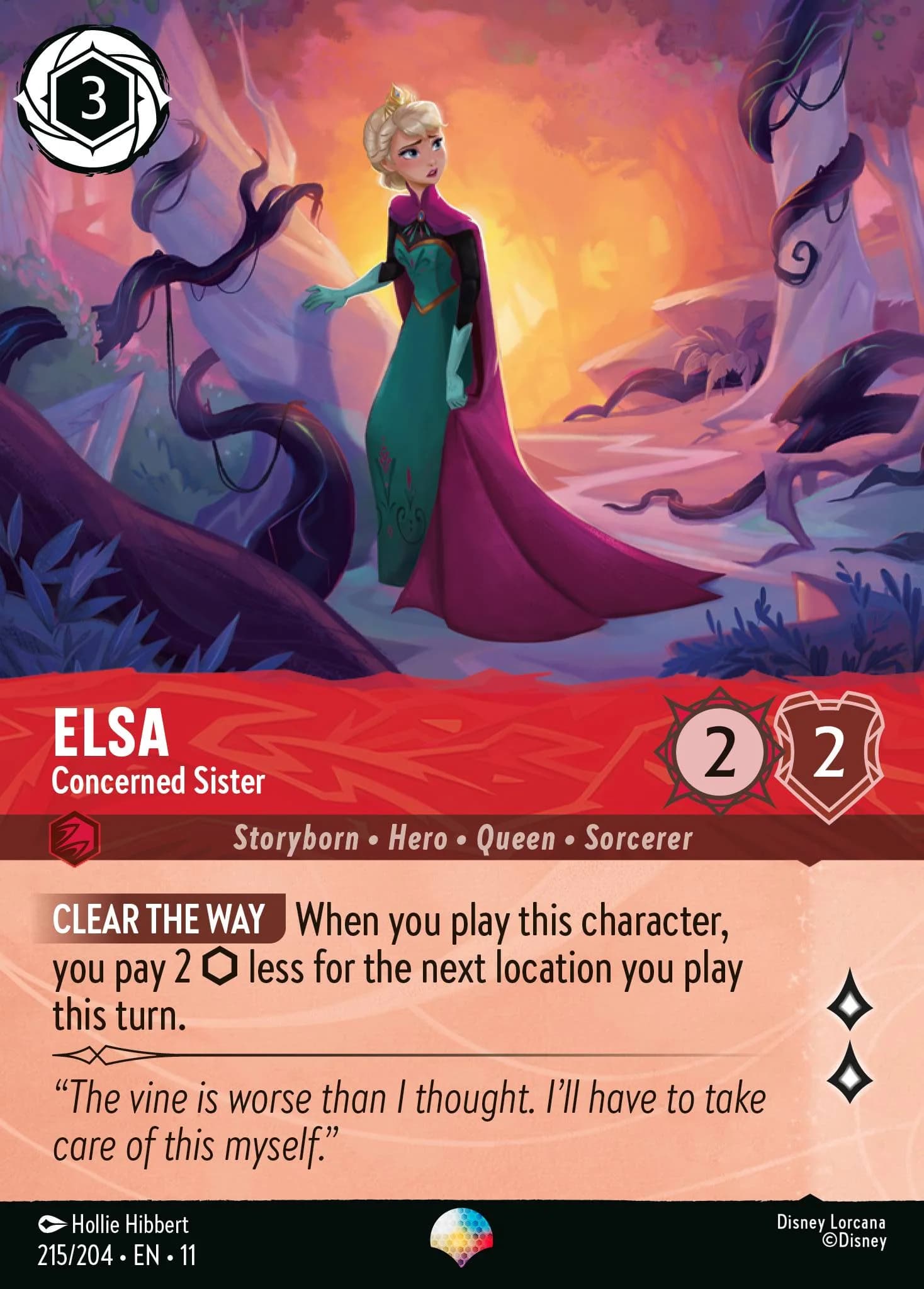 Elsa - Concerned Sister 215/204 from Winterspell