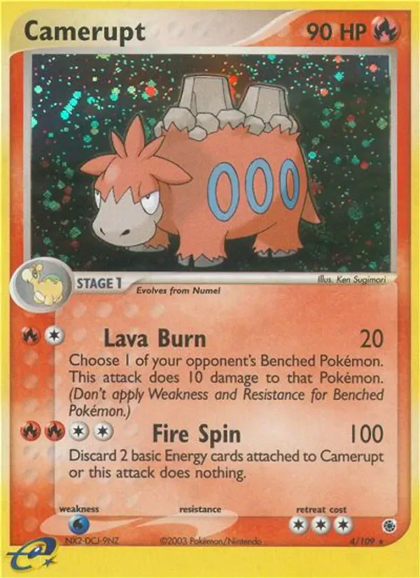 Camerupt 4/109 from EX Ruby & Sapphire