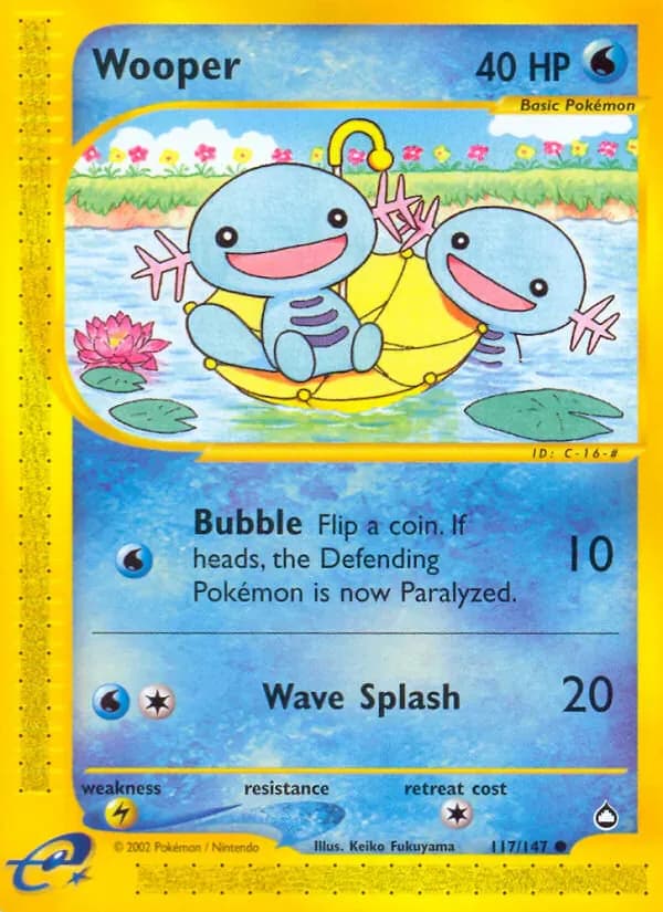 Wooper 117/147 from Aquapolis