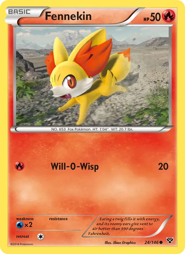 Fennekin 24/146 from XY Base Set