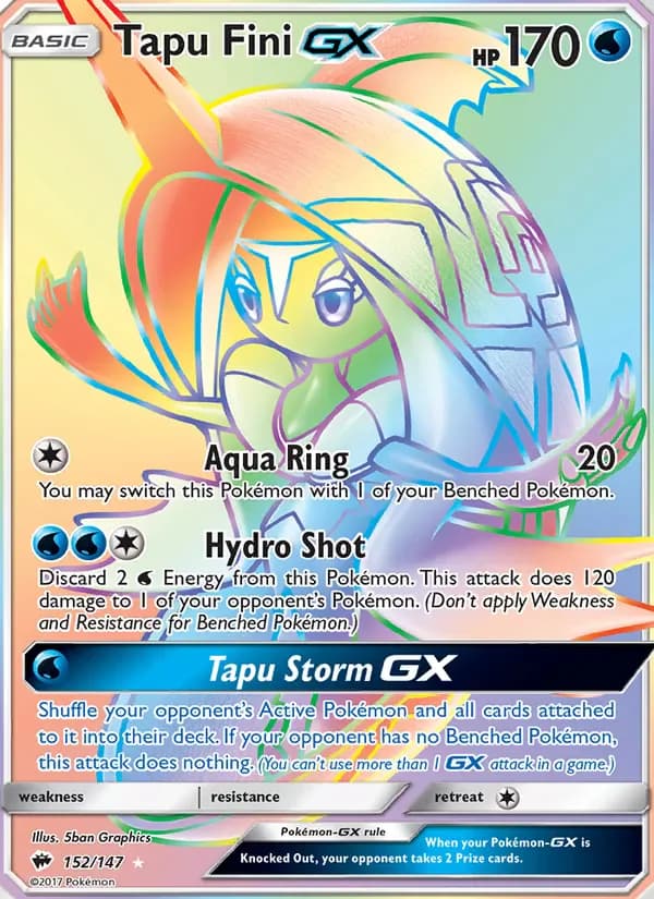 Tapu Fini GX 152/147 from Burning Shadows